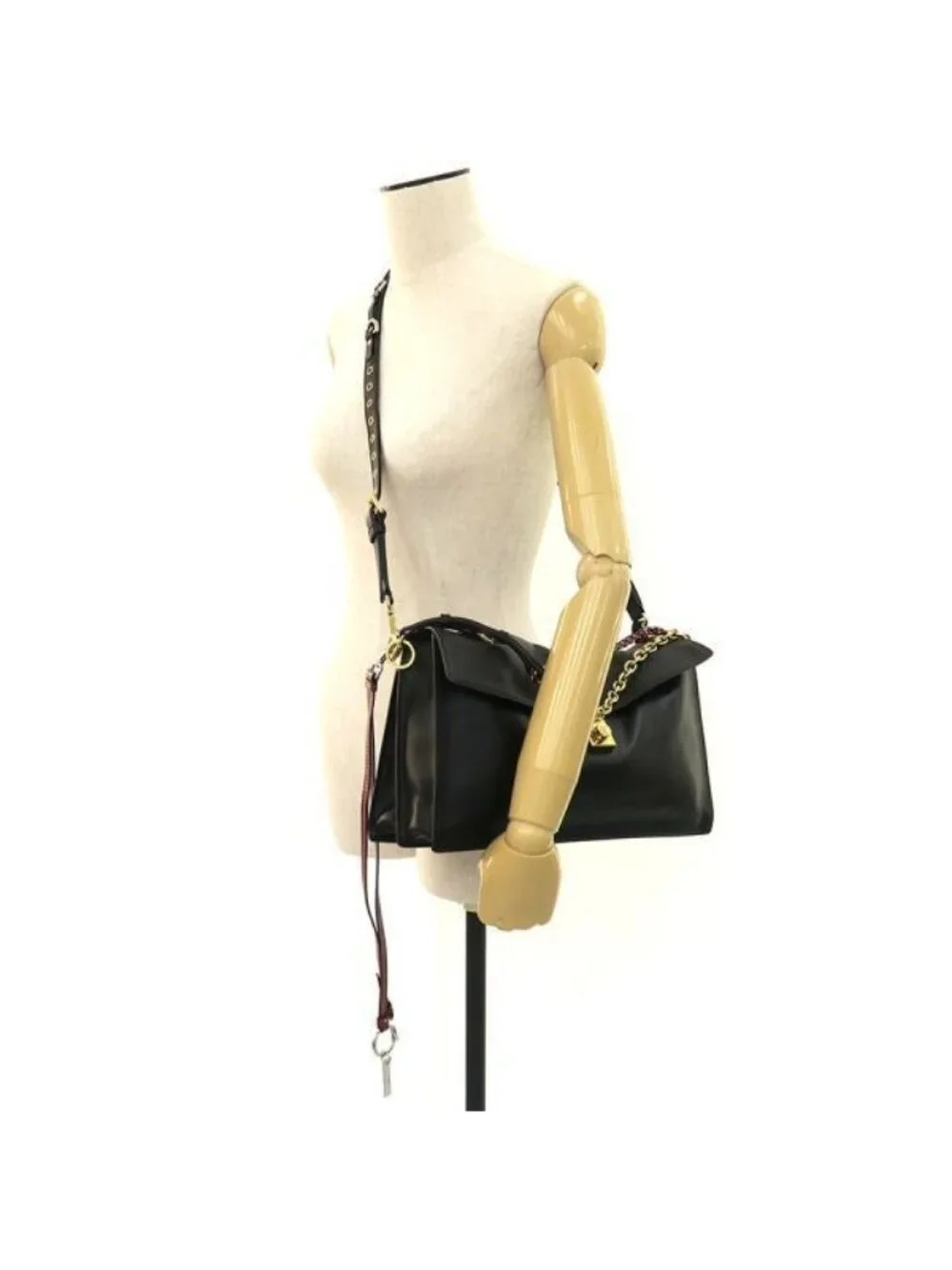 Prada Soft Sound Shoulder Bag Black Nappa Leather